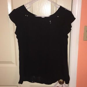 Black flowy blouse